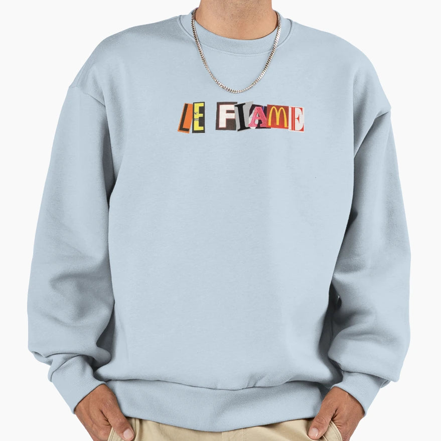 Le Flame Paper Sweatshirt - Fun Novelty Design Men Women - T-Shirt, Sweatshirt, Hoodie