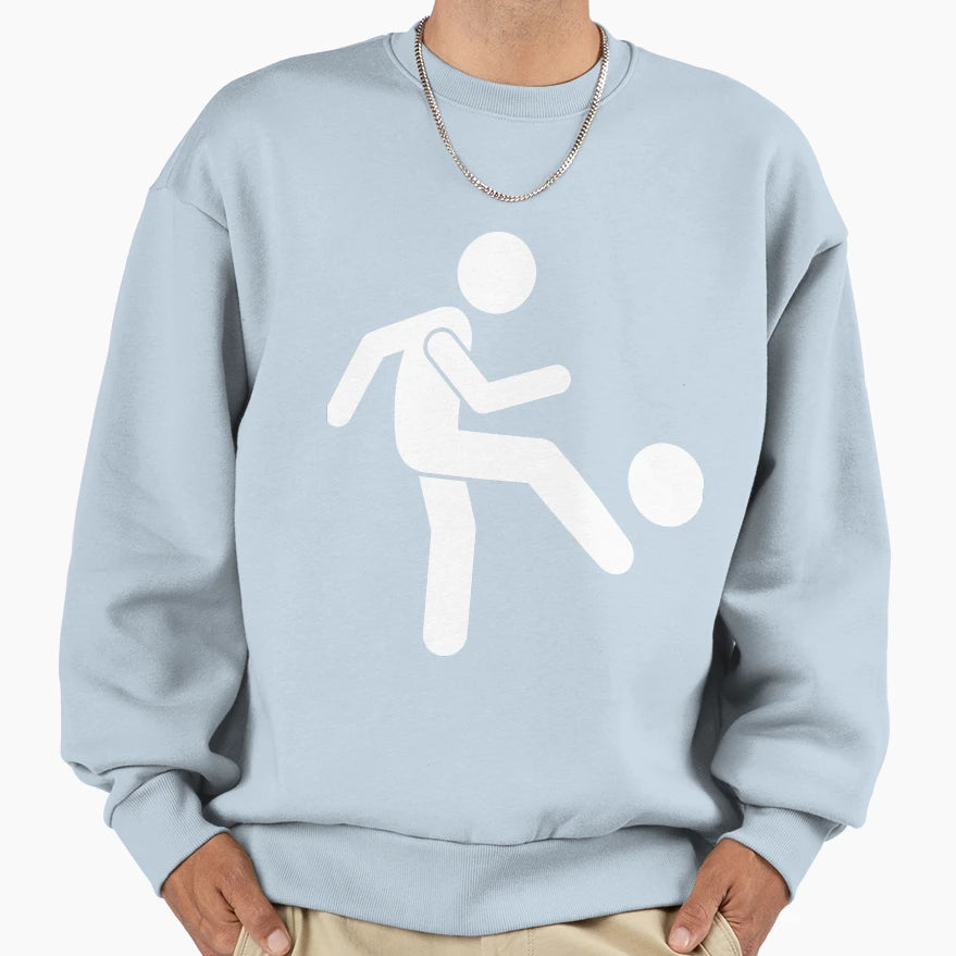 Copy Football Soccer Kickball Sweatshirt - Minimalist Print for Adults - T-Shirt, Sweatshirt, Hoodie