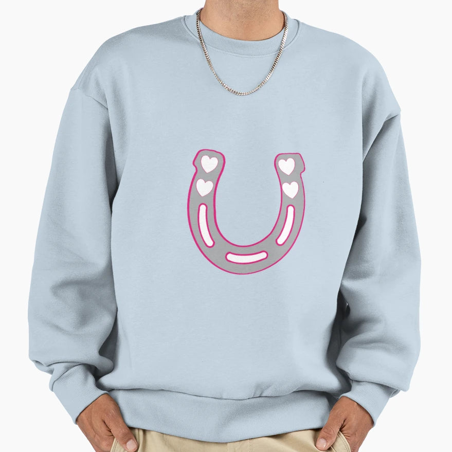 Horseshoe Sweatshirt - Minimalist Print Unisex - T-Shirt, Sweatshirt, Hoodie