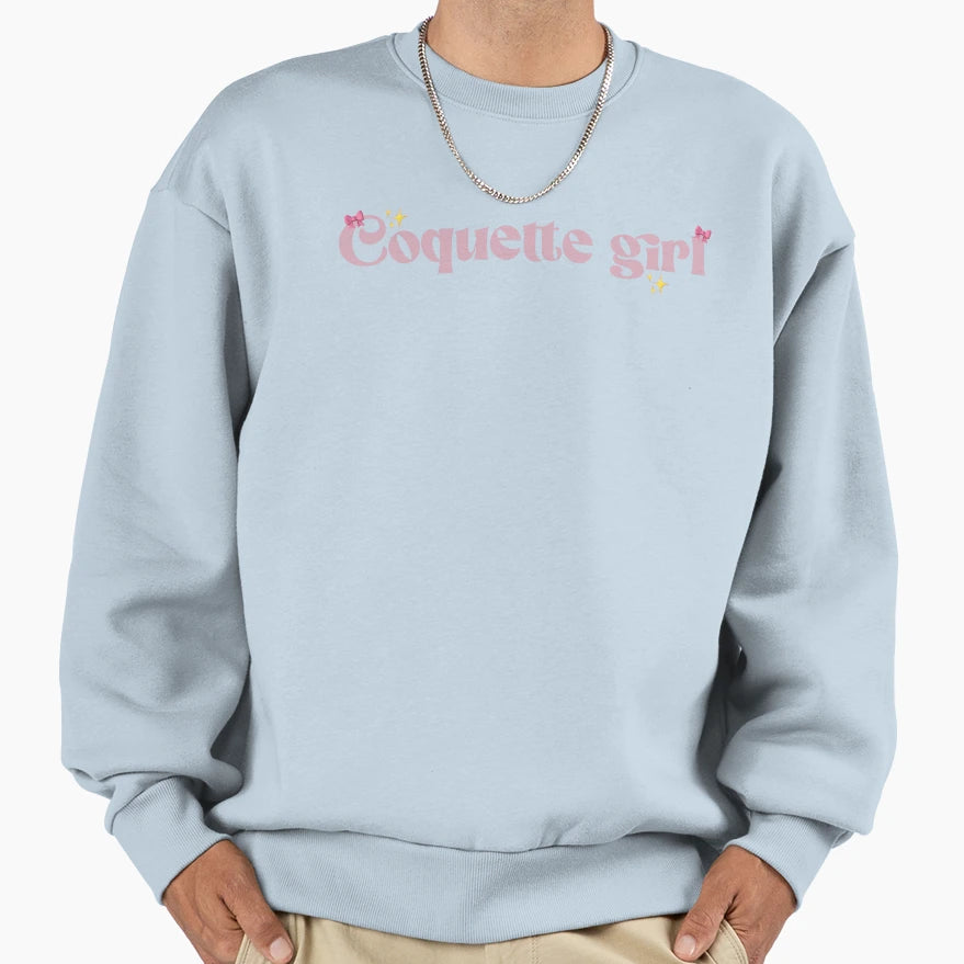 Coquette Sweatshirt - Custom Art Print Men Women - T-Shirt, Sweatshirt, Hoodie