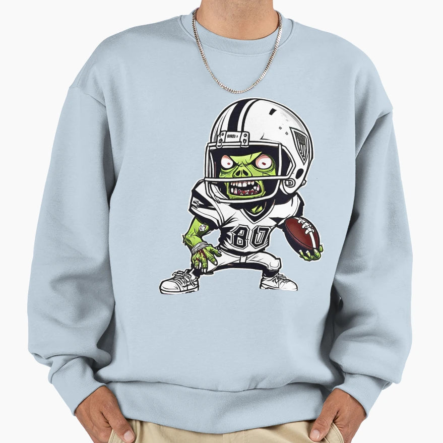 Zom B Touchdown Zombie American Sweatshirt - Fun Novelty Design Men Women - T-Shirt, Sweatshirt, Hoodie