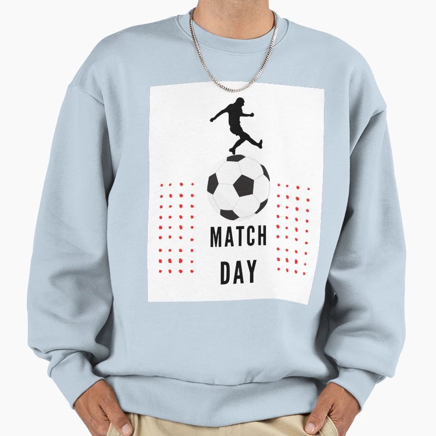 Soccer Game Match Day Illustration Sweatshirt - Graphic Print Men Women - T-Shirt, Sweatshirt, Hoodie