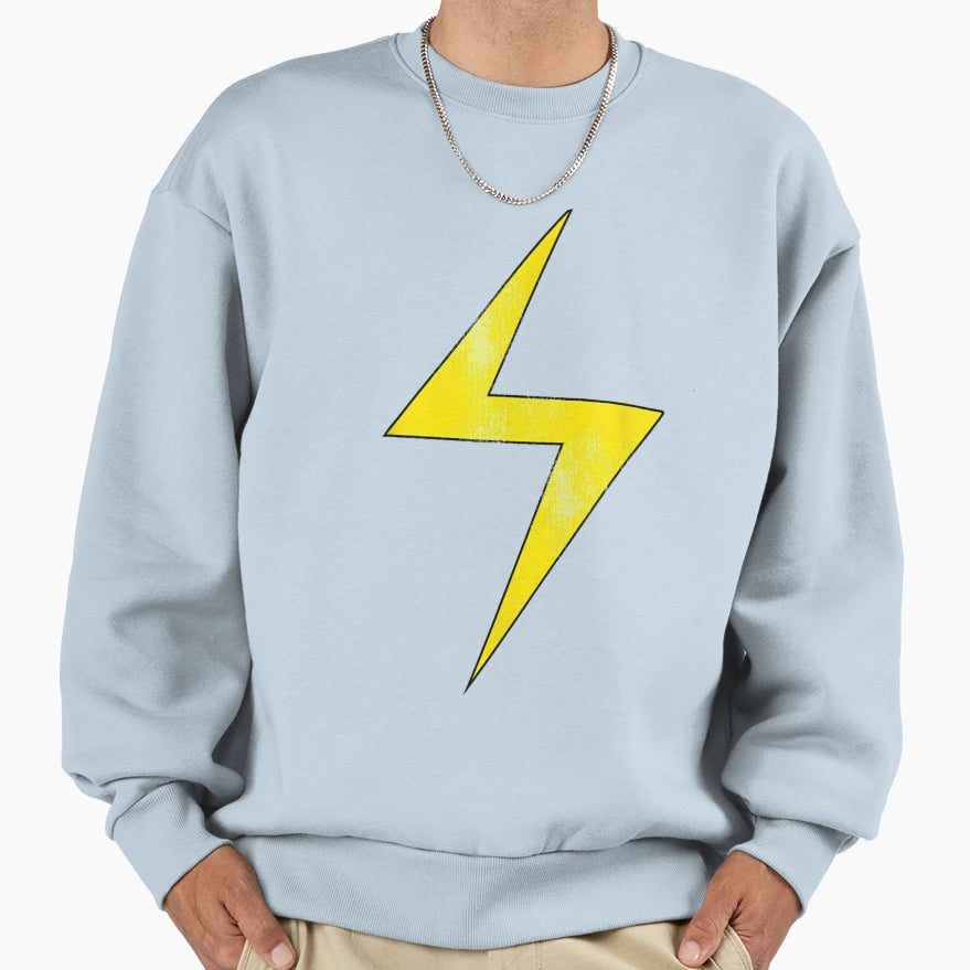 Ms Marve Lightning Bolt Icon Sweatshirt - Novelty Apparel for Adults - T-Shirt, Sweatshirt, Hoodie