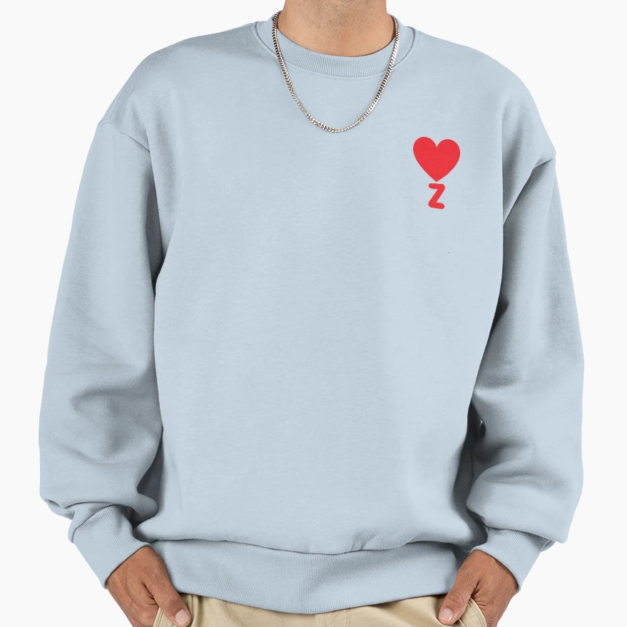 Love Alphabet Letter Z Sweatshirt - Casual Everyday Wear Unisex - T-Shirt, Sweatshirt, Hoodie