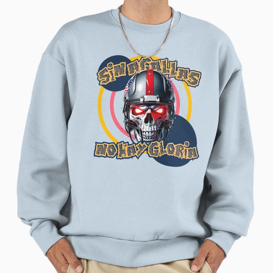 Skull No Guts No Glory Spanish Sweatshirt - Trendy Graphic for Adults - T-Shirt, Sweatshirt, Hoodie