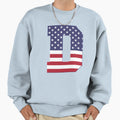 Monogram D Red Blue And White Sweatshirt - Custom Art Print Men Women - T-Shirt, Sweatshirt, Hoodie