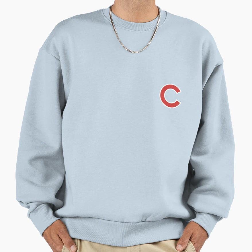 Chicago Red Letter C Baseball Sweatshirt - Unique Graphic Unisex - T-Shirt, Sweatshirt, Hoodie