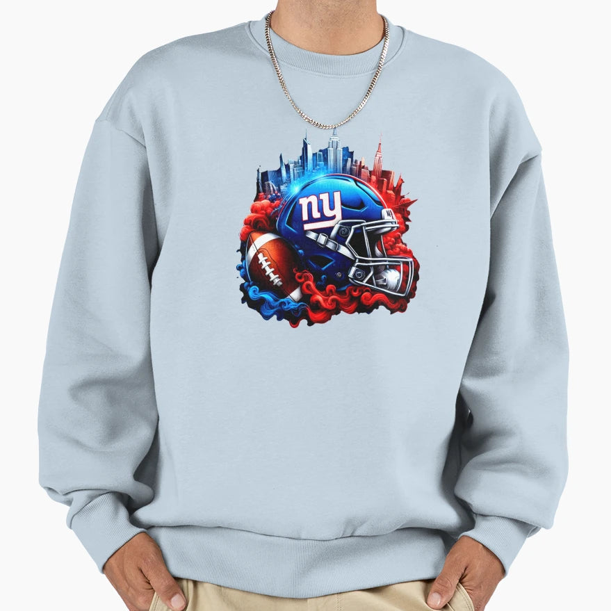 Ny Football Sweatshirt - Casual Everyday Wear Men Women - T-Shirt, Sweatshirt, Hoodie