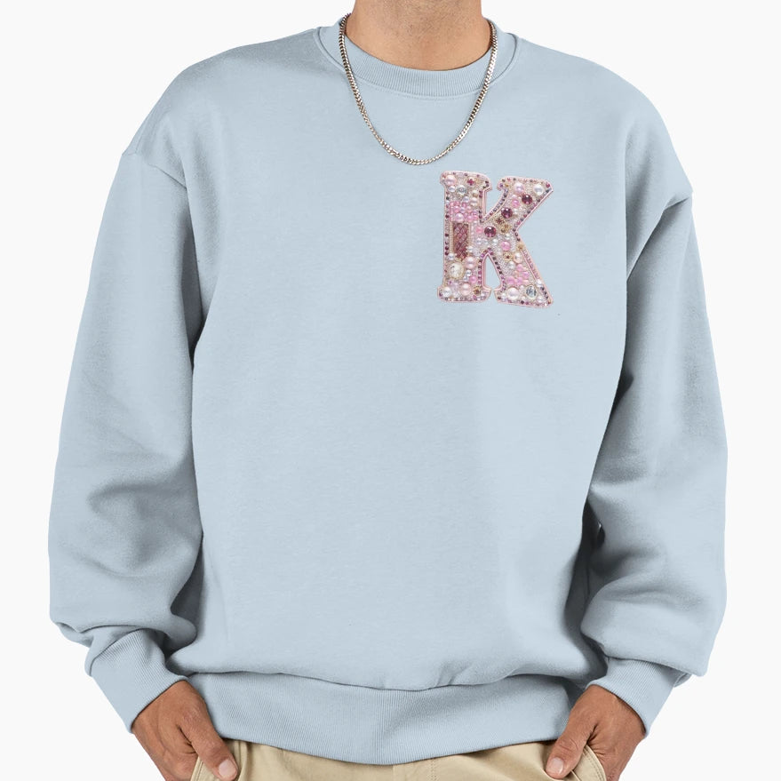 Monogram K Kawaii Gyaru Y2K Bling Sweatshirt - Minimalist Print Men Women - T-Shirt, Sweatshirt, Hoodie