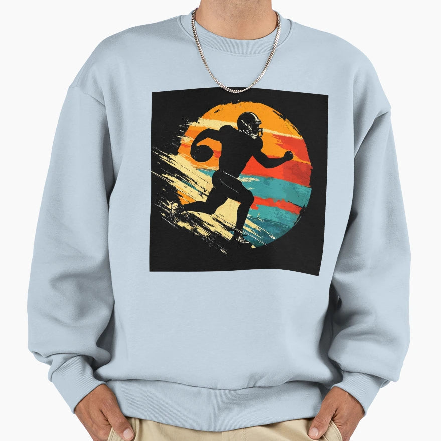 American Football Player Sweatshirt - Custom Art Print Men Women - T-Shirt, Sweatshirt, Hoodie