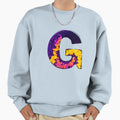 Letter G Monogram Typography Sweatshirt - Unique Graphic for Adults - T-Shirt, Sweatshirt, Hoodie