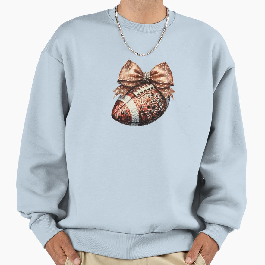Sparkling Touchdown Glitter Sweatshirt - Fun Novelty Design Men Women - T-Shirt, Sweatshirt, Hoodie