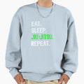 Funny Mma Jiu Jitsu Gift Eat Sleep Sweatshirt - Custom Art Print Men Women - T-Shirt, Sweatshirt, Hoodie