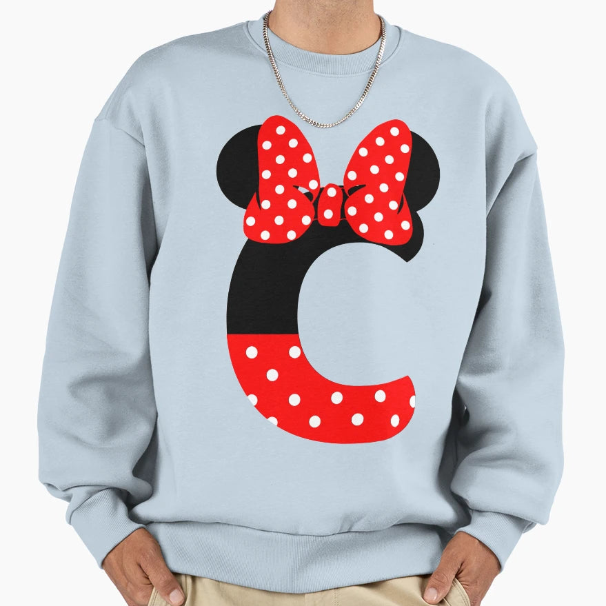 Minnie Monogram C Sweatshirt - Aesthetic Graphic Men Women - T-Shirt, Sweatshirt, Hoodie