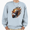 Football Fire Touchdown Sweatshirt - Fun Novelty Design Men Women - T-Shirt, Sweatshirt, Hoodie