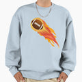Fire Football Sweatshirt - Trendy Graphic Unisex - T-Shirt, Sweatshirt, Hoodie