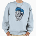 Blue Cap Crudo Skater Skateboarder Sweatshirt - Custom Art Print Unisex - T-Shirt, Sweatshirt, Hoodie