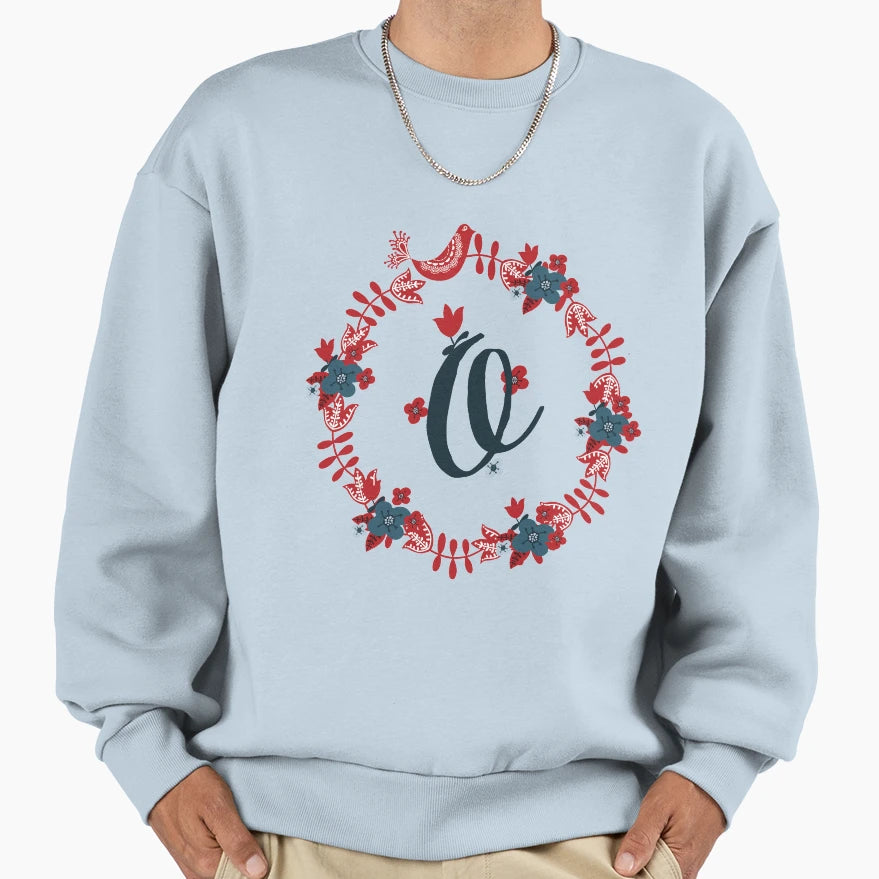 Scandinavian Monogram O Sweatshirt - Streetwear Style Unisex - T-Shirt, Sweatshirt, Hoodie