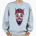Afl Melbourne Demons Sugar Skull Sweatshirt - Trendy Graphic Unisex - T-Shirt, Sweatshirt, Hoodie