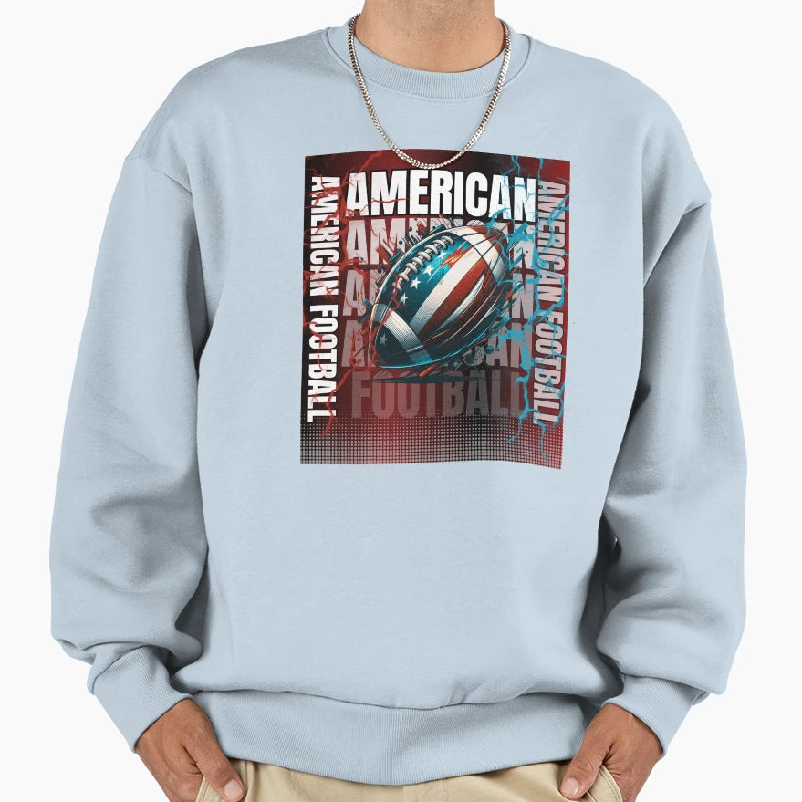 American Football Sweatshirt - Fun Novelty Design for Adults - T-Shirt, Sweatshirt, Hoodie