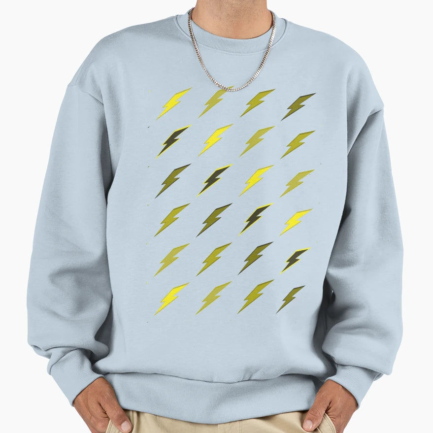 Lightning Pattern Sweatshirt - Trendy Graphic for Adults - T-Shirt, Sweatshirt, Hoodie
