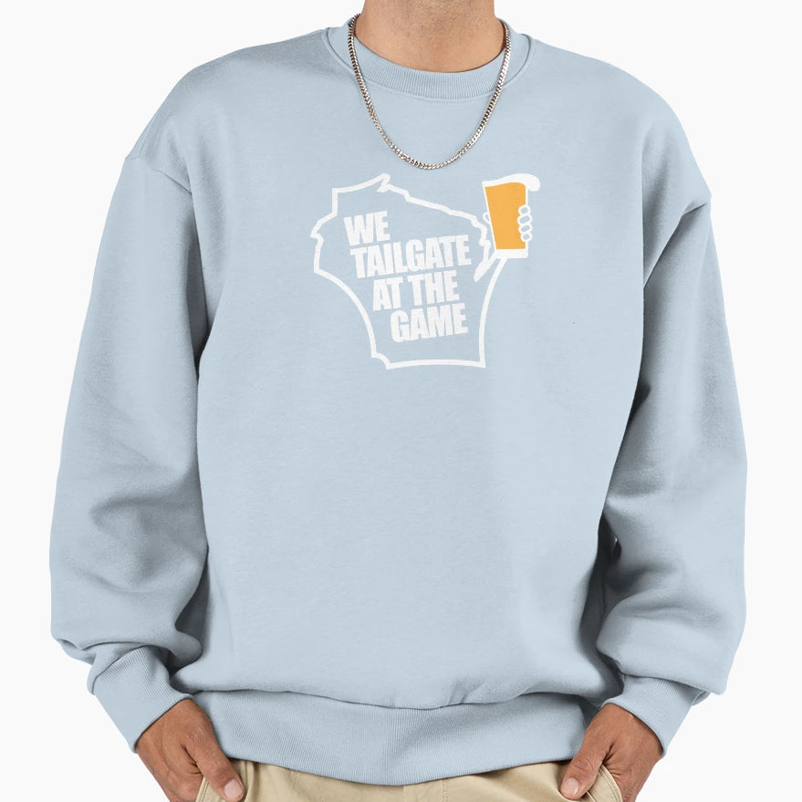 Tailgate Wisconsin Sweatshirt - Trendy Graphic for Adults - T-Shirt, Sweatshirt, Hoodie