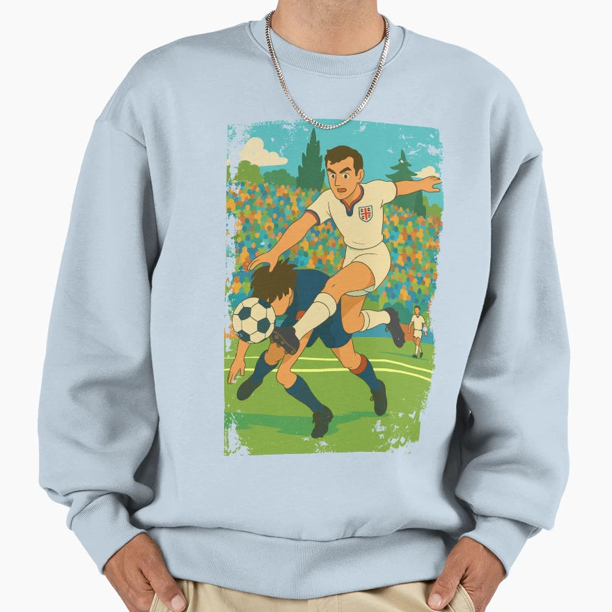 Gigi Riva Manga Strike Sweatshirt - Trendy Graphic for Adults - T-Shirt, Sweatshirt, Hoodie