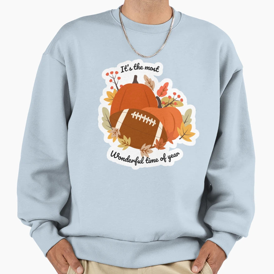 Football Season Sweatshirt - Aesthetic Graphic Unisex - T-Shirt, Sweatshirt, Hoodie