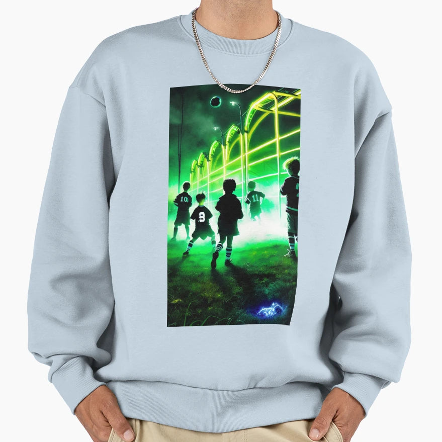 Nature Exe 0952 Neon Cyber Soccer Sweatshirt - Fun Novelty Design Men Women - T-Shirt, Sweatshirt, Hoodie