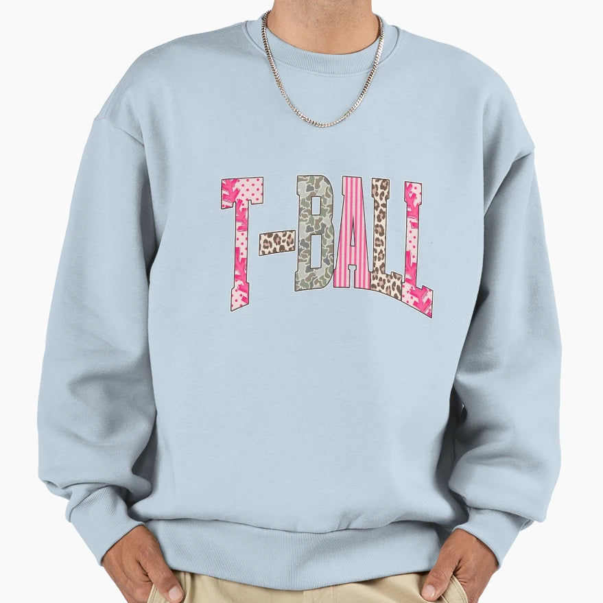 T Ball Baseball Game Day Sweatshirt - Streetwear Style Unisex - T-Shirt, Sweatshirt, Hoodie