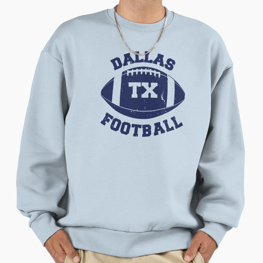 Dallas Football Sweatshirt - Custom Art Print Men Women - T-Shirt, Sweatshirt, Hoodie