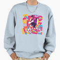 Dynamic Soccer Player Vibrant Pop Sweatshirt - Trendy Graphic for Adults - T-Shirt, Sweatshirt, Hoodie