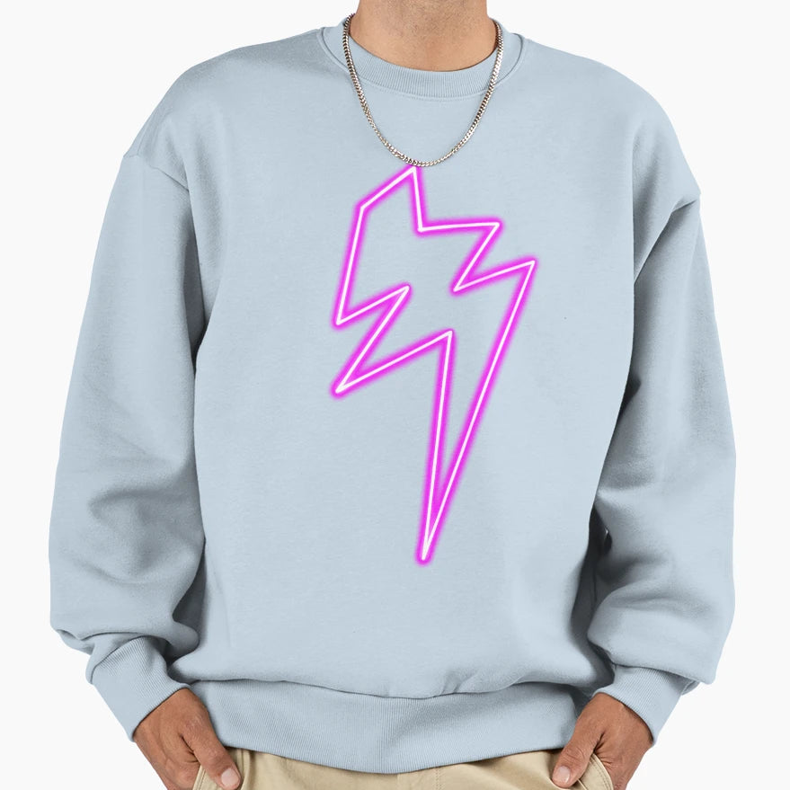 Neon Lightening Sweatshirt - Unique Graphic Unisex - T-Shirt, Sweatshirt, Hoodie