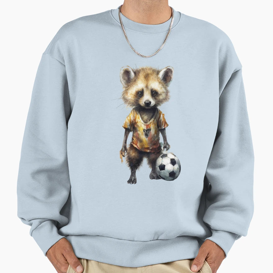 Sweet Animal Soccer Players Sweatshirt - Aesthetic Graphic Unisex - T-Shirt, Sweatshirt, Hoodie