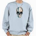 Finland Flag Skull Sweatshirt - Unique Graphic Men Women - T-Shirt, Sweatshirt, Hoodie