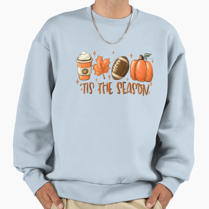 Football Lover Thanksgiving Autumn T-Shirt - Trendy Graphic for Adults - T-Shirt, Sweatshirt, Hoodie