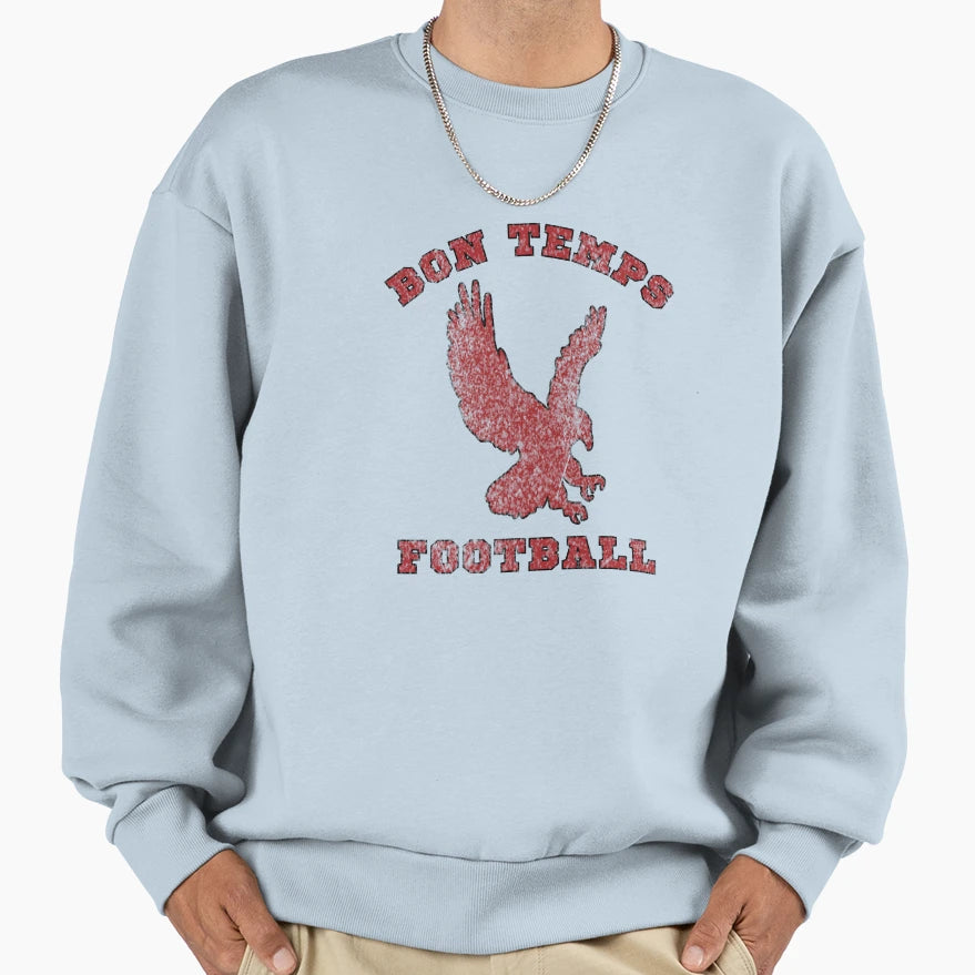 Bon Temps Football Hawk Sweatshirt - Aesthetic Graphic for Adults - T-Shirt, Sweatshirt, Hoodie
