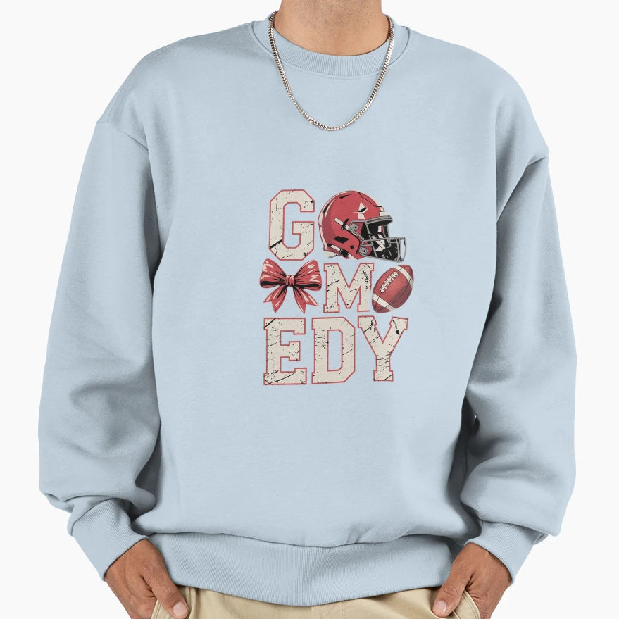 Coquette Bow Game Day American Sweatshirt - Fun Novelty Design for Adults - T-Shirt, Sweatshirt, Hoodie