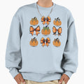 Trendy Halloween Pumpkin Bows Sweatshirt - Casual Everyday Wear for Adults - T-Shirt, Sweatshirt, Hoodie