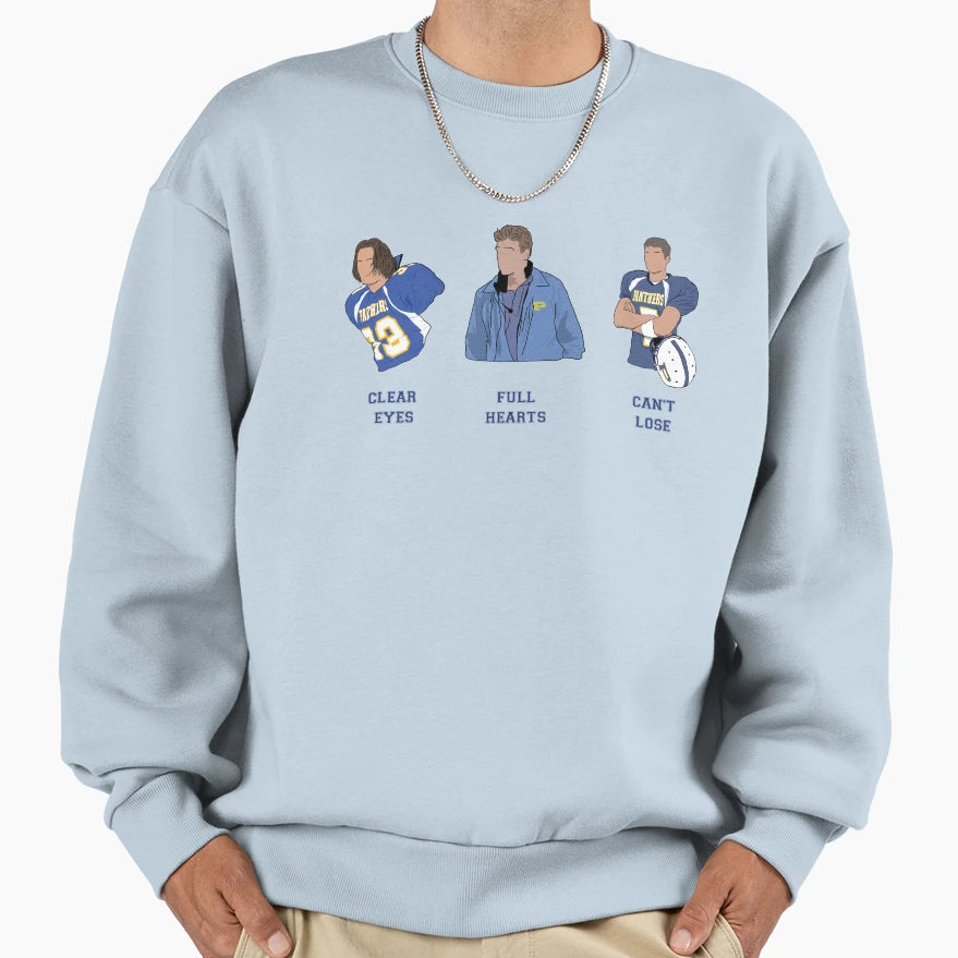 Friday Night Lights Clear Eyes Full Sweatshirt - Unique Graphic for Adults - T-Shirt, Sweatshirt, Hoodie