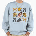 Cheer Football Bow Sweatshirt - Custom Art Print for Adults - T-Shirt, Sweatshirt, Hoodie