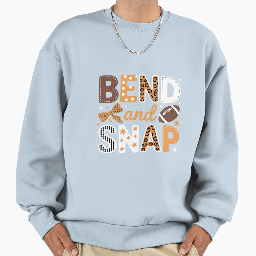 Funny Game Day Touchdown Season Bend Sweatshirt - Graphic Print Men Women - T-Shirt, Sweatshirt, Hoodie