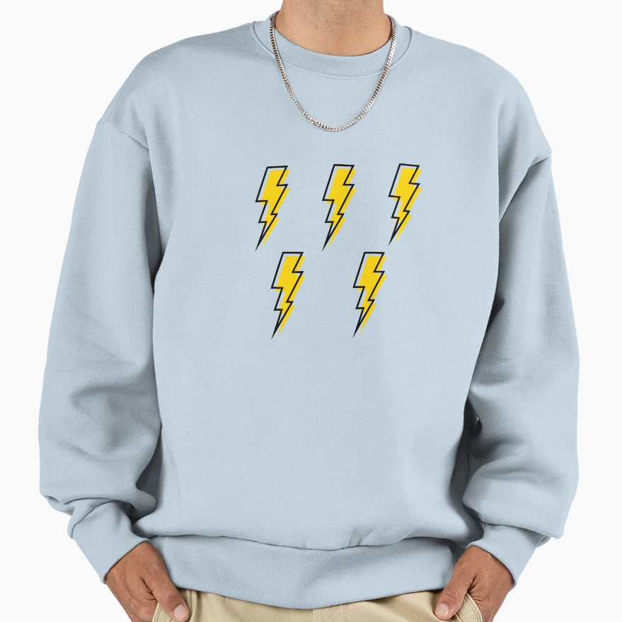 Lightning Bolts Sweatshirt - Custom Art Print Men Women - T-Shirt, Sweatshirt, Hoodie