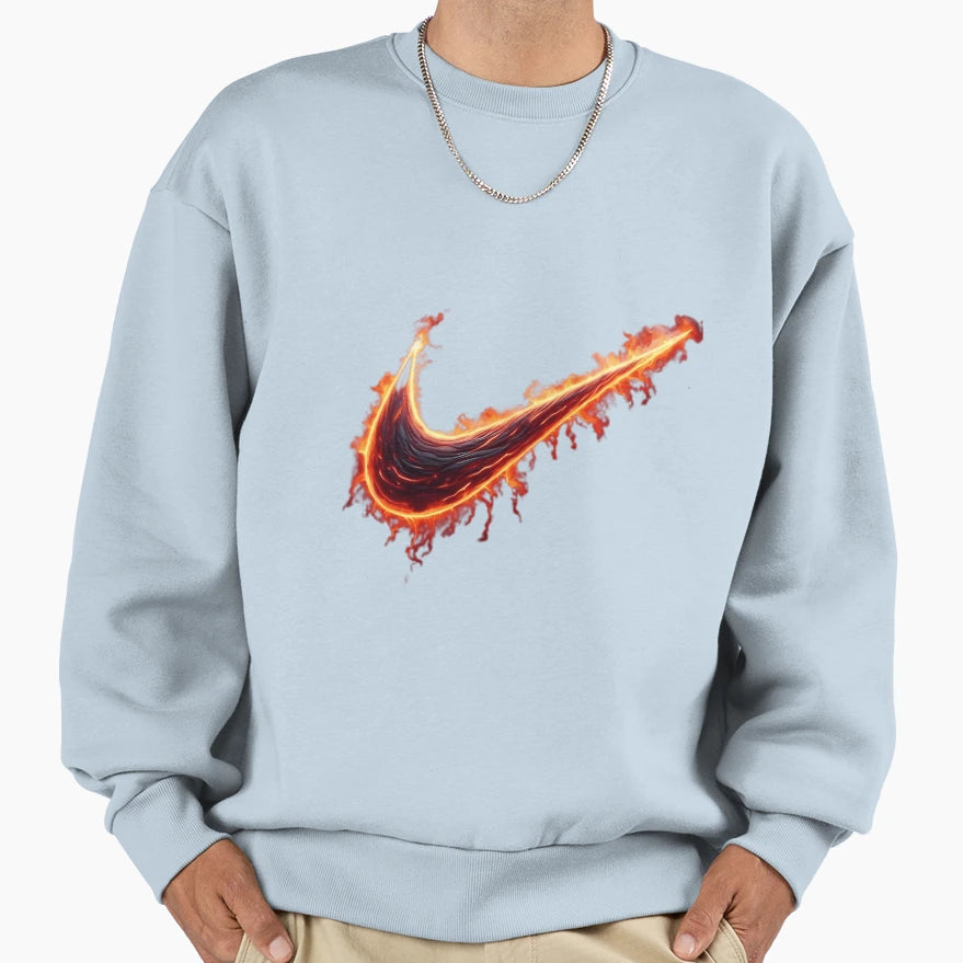 Fire Logo Sweatshirt - Aesthetic Graphic Men Women - T-Shirt, Sweatshirt, Hoodie