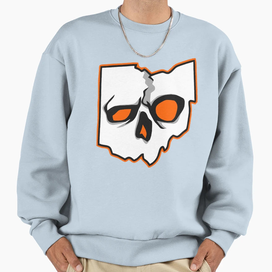Ohio Skull Skullhio Sweatshirt - Casual Everyday Wear for Adults - T-Shirt, Sweatshirt, Hoodie