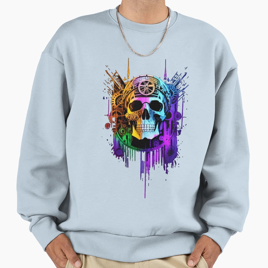Skull Sweatshirt - Graphic Print for Adults - T-Shirt, Sweatshirt, Hoodie