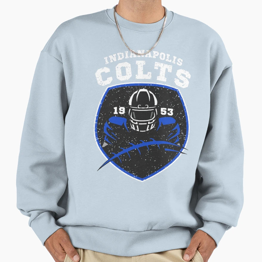 Art Indianapolis Colts Sweatshirt - Casual Everyday Wear for Adults - T-Shirt, Sweatshirt, Hoodie