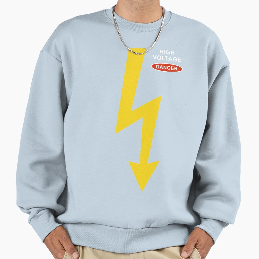 High Voltage Sweatshirt - Aesthetic Graphic Men Women - T-Shirt, Sweatshirt, Hoodie