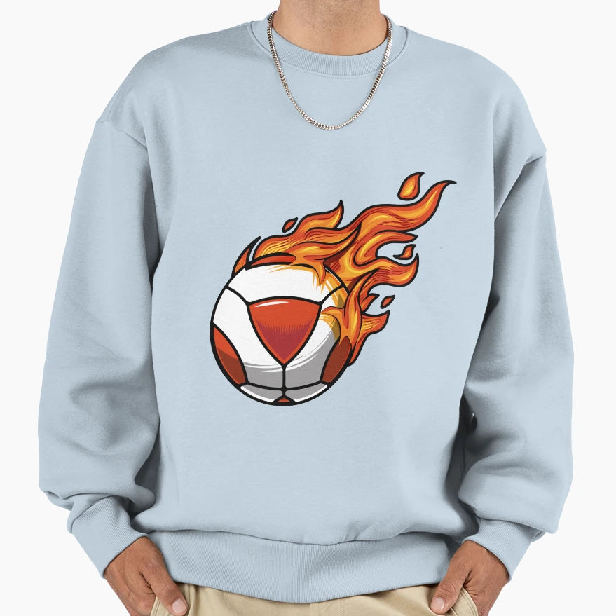 Soccer Ball Sweatshirt - Trendy Graphic for Adults - T-Shirt, Sweatshirt, Hoodie