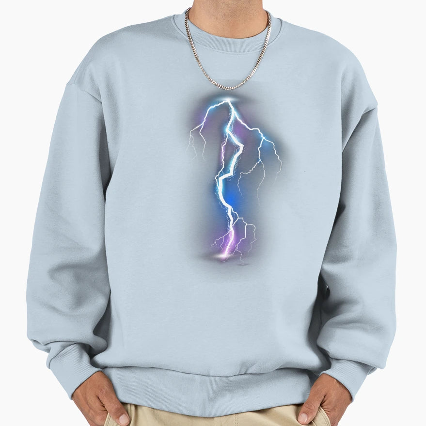 Lightning Lightning Thunderstorm Sweatshirt - Minimalist Print for Adults - T-Shirt, Sweatshirt, Hoodie
